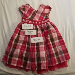 Gymboree pink lined party dress size 6